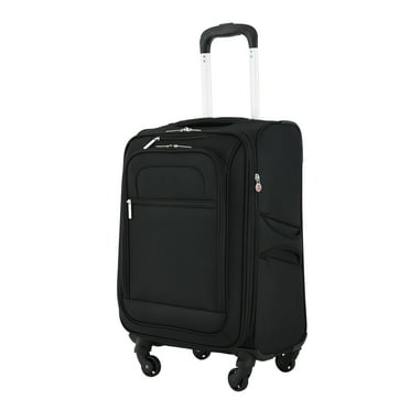 Protege Arendale 20" Softside Expandable Rolling Spinner Carry-On Luggage, Black