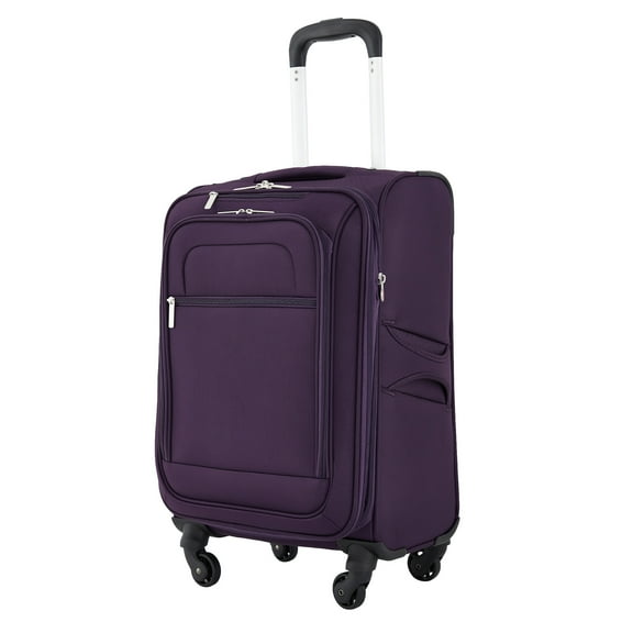 Protege Arendale 20" Softside Expandable Rolling Spinner Carry-On Luggage, Purple