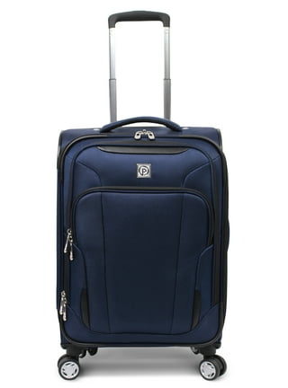 US Traveler Forza 2pc Softside Luggage Spinner Wheels 21 inch Carry-On Bag, Blue, Size: Carry on + Tote