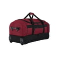 thumbnail image 1 of Protege Everyday Journey Large 30-inch Drop-Bottom Rolling Duffel, Red, 1 of 10