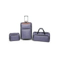 thumbnail image 1 of Protege Gray 3pc Travel Luggage Set 24" Check Bag, 22" Duffel, & Boarding Tote, All Ages, 1 of 9