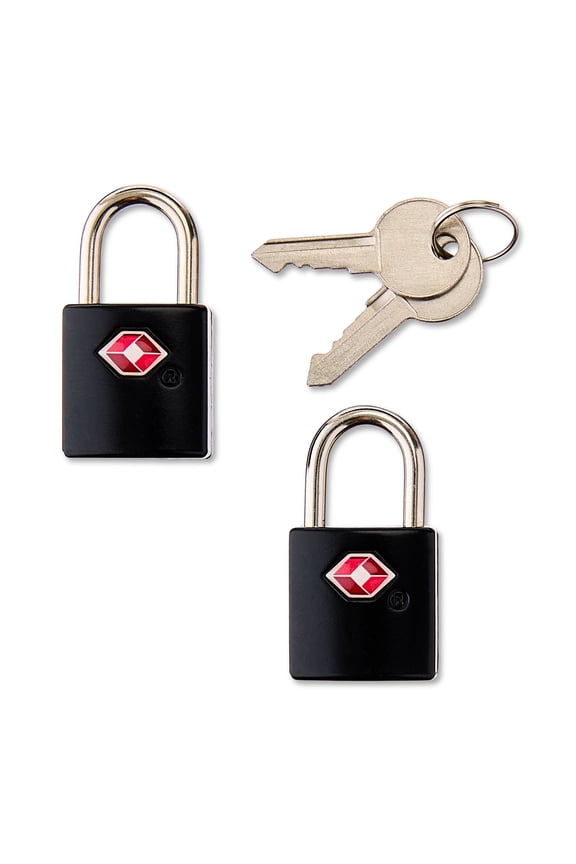 Key Luggage Locks, Black, Set of 2