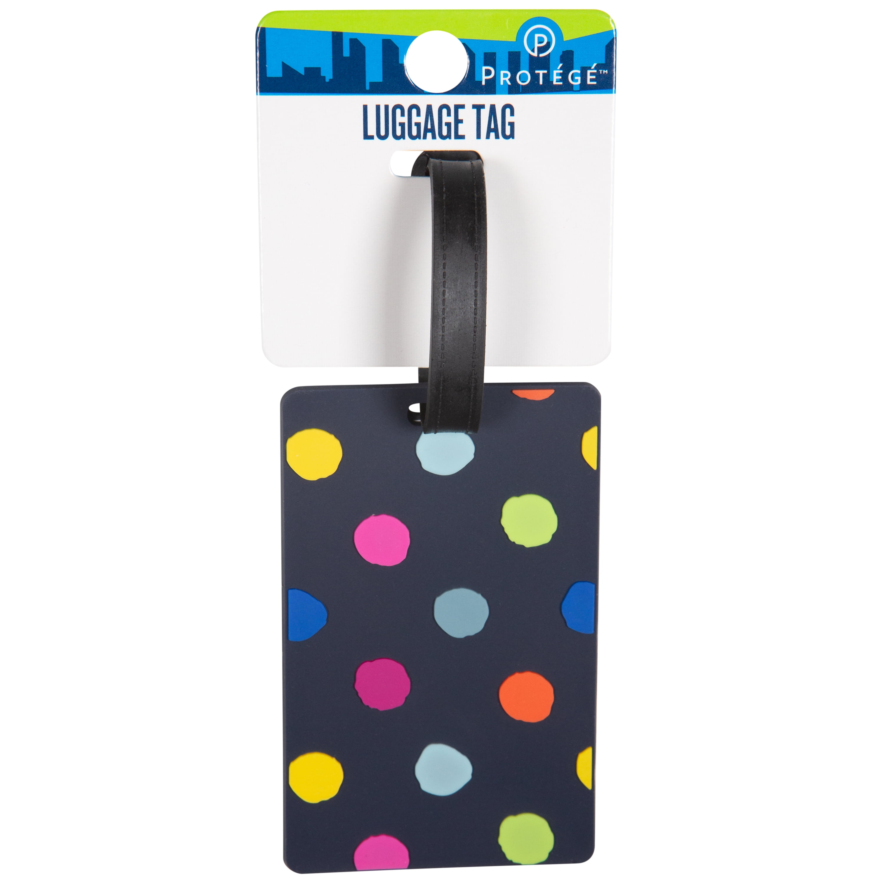 Protege Luggage Tag Dot Design (4 x 2.5")