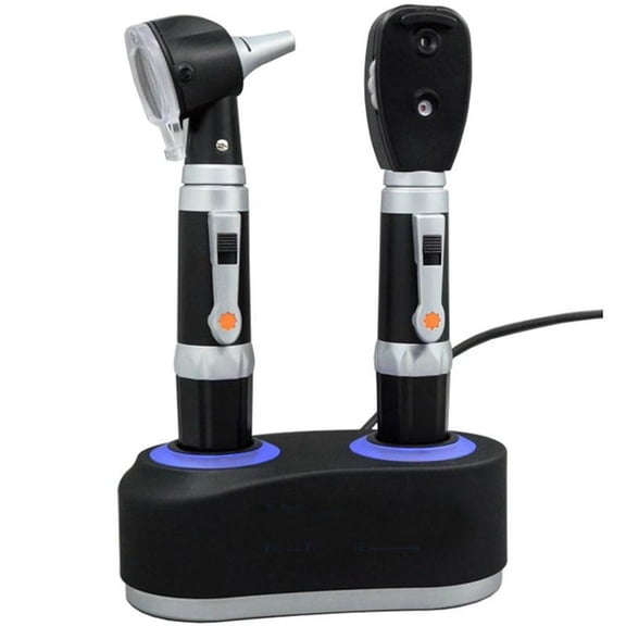Protege Medical HI LED Rechargeable Otoscope Ophthalmoscope Set with LED Charging Base