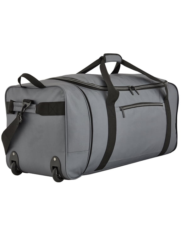 Navigation Collapsible Rolling Duffel Bag, 32 in, Gray