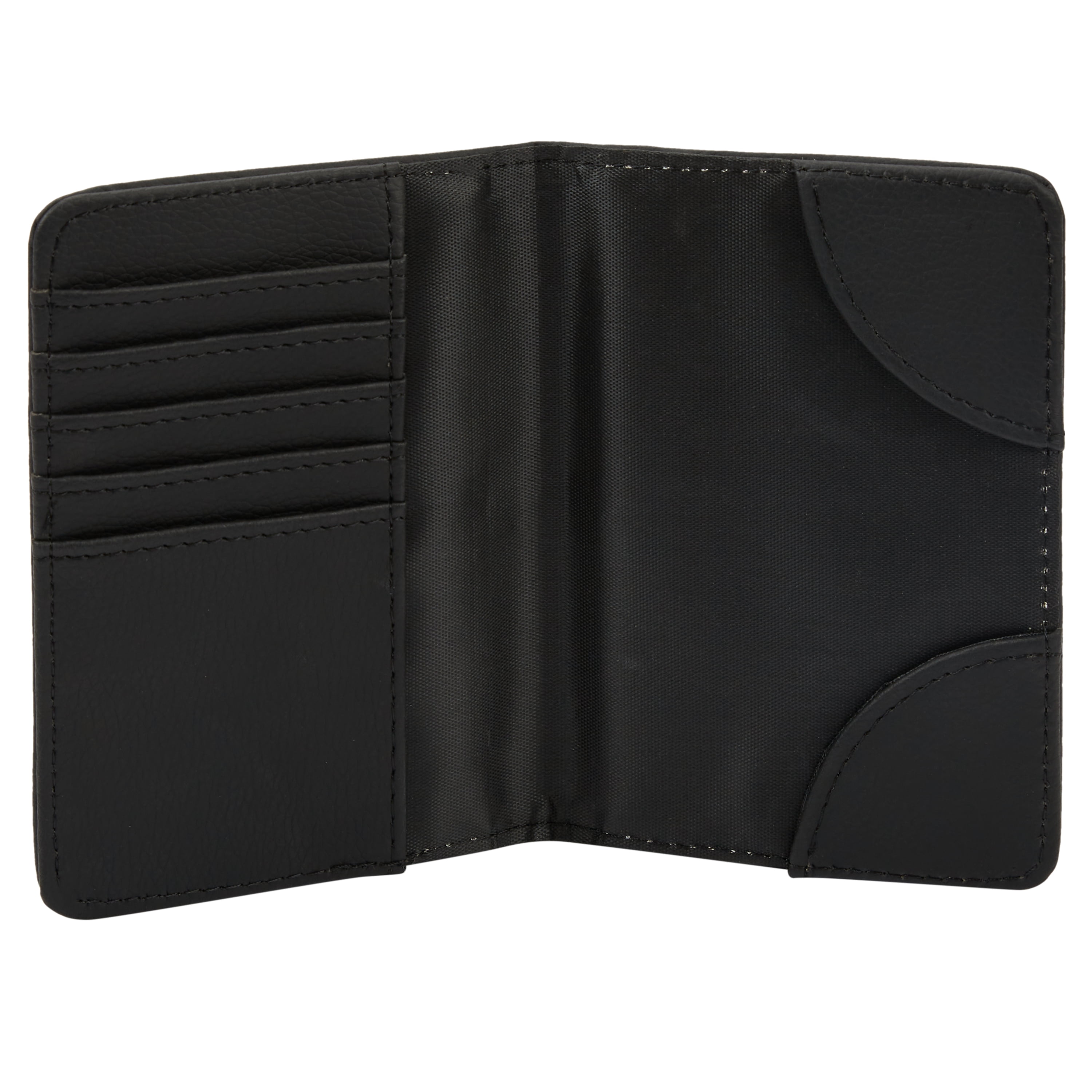 Protégé Soft Passport Wallet Holder with RFID Protection in Black