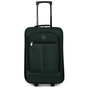 Protege Pilot Carry On 18 Softside 2 Wheel Luggage for Travel, Green
