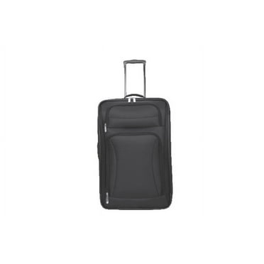 Protege Regency 24" Checked Polyester Softside Upright Luggage, All Ages, Black