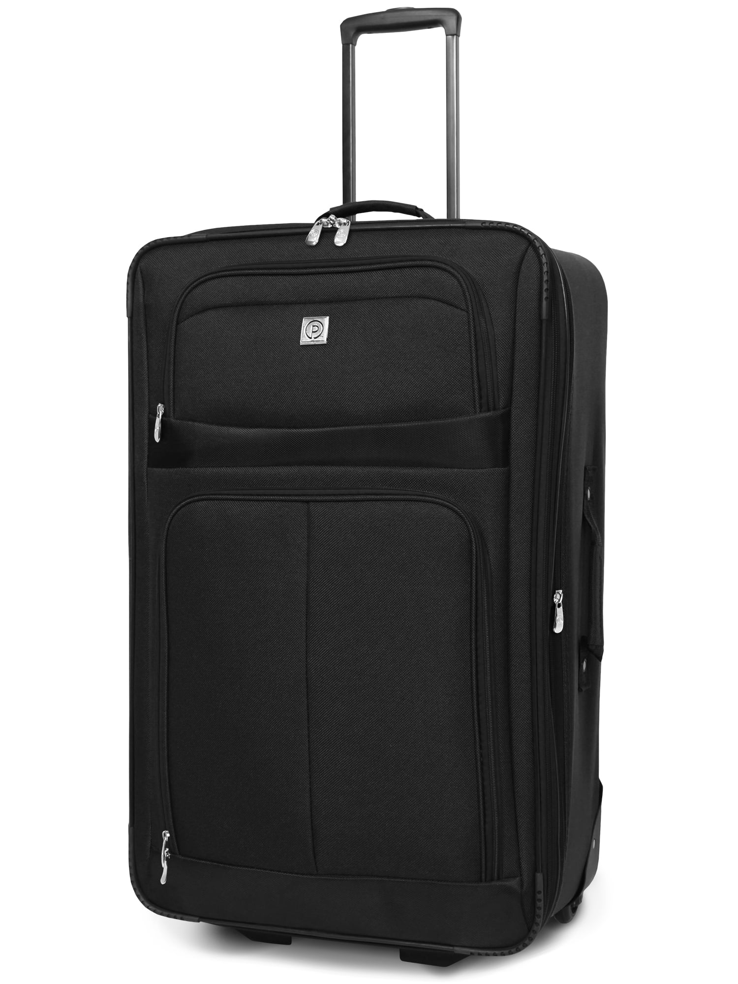 Protege Regency 28 Inch 2-wheel Upright Luggage, Black (Checked or