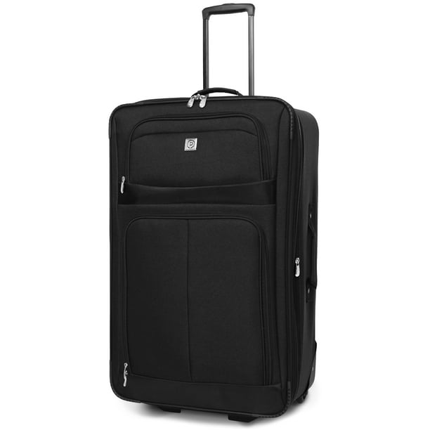 Protege Regency 28 Inch 2-wheel Upright Luggage, Black (Checked or ...