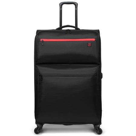 Protege Trulite 30" Lightweight Checked Luggage Black, 30" x 12" x 19", 9lbs