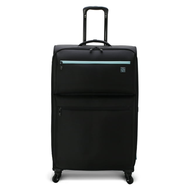 Protege Trulite 30" Lightweight Checked Softside Luggage Black/Aqua