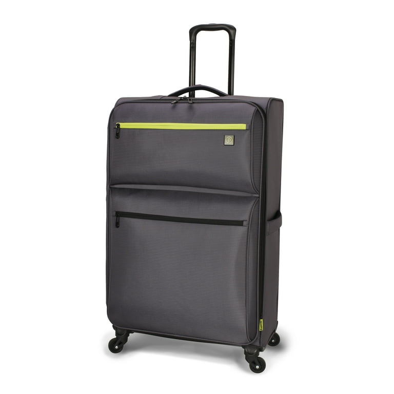 Protege Trulite 30 inch Lightweight Softsided Rolling Checked Luggage Grey 30 x 12 x 19