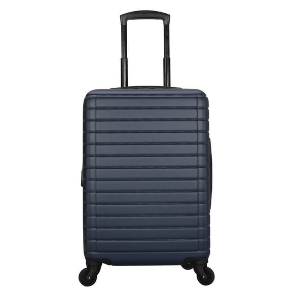 Protégé Vacationer 20-inch Carry-on Expandable Hardside Luggage With 360-Spinner Wheels and Divider Pockets, Navy Cove