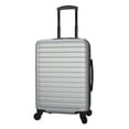 thumbnail image 1 of Protégé Vacationer 20-inch Carry-on Expandable Hardside Luggage Suitcase With 360-Spinner Wheels and Divider Pockets, Silver, 1 of 17