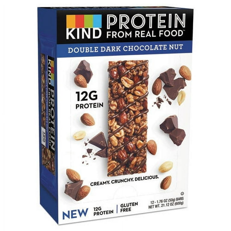 Protein Bars, Double Dark Chocolate, 1.76 oz, 12/Pack Protein Bars, Double Dark Chocolate, 1.76 oz, 12/Pack