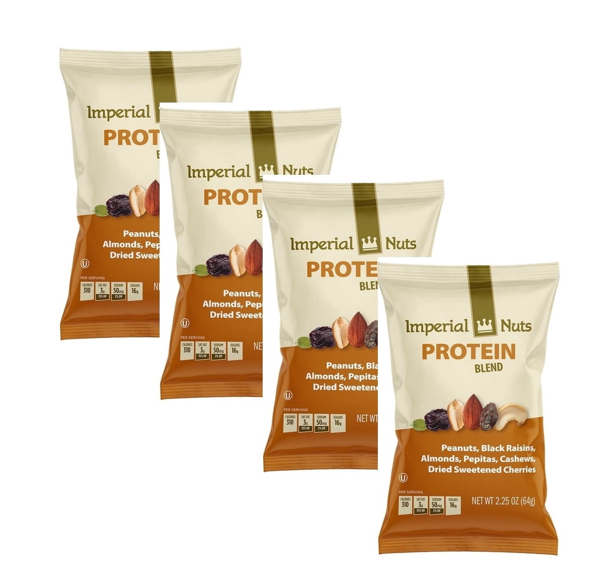 Protein Blend Snack Pack, Healthy Trail Mix with Peanuts Almonds ...