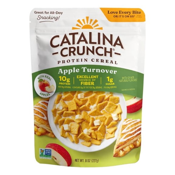 Protein Cereal - Breakfast With 10G Of No Added Sugar Gluten Free Apple Turnover 8 Oz Bag Catalin...
