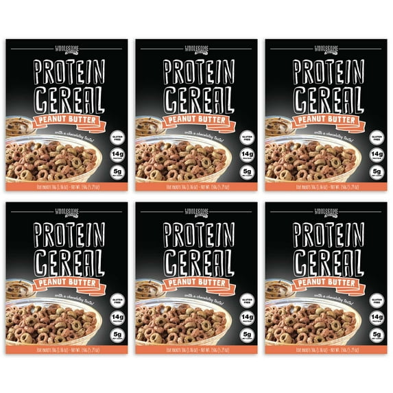 Protein Cereal, Low Carb Cereal, High Protein Cereal,Macro-Controlled Packages(Peanut Butter-6 Pack)