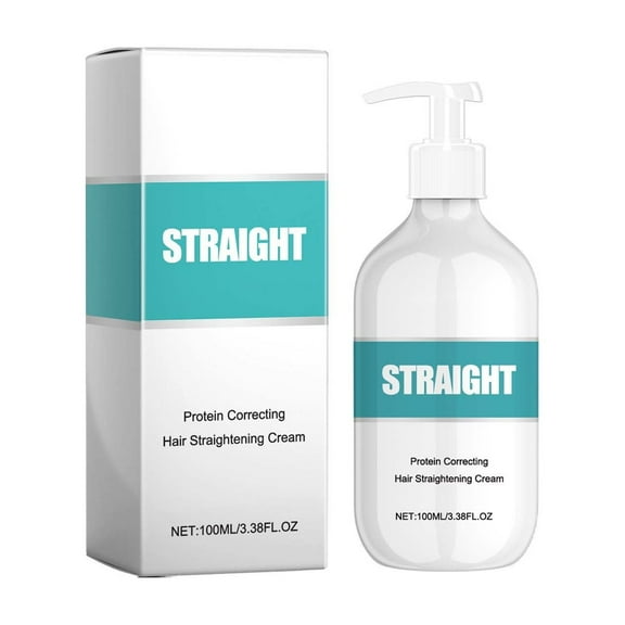 Protein Correcting Hair Straightening Cream, Silk and Gloss Hair Straightening Cream, Nourishing Protein Straightening Cream for All Hair Types