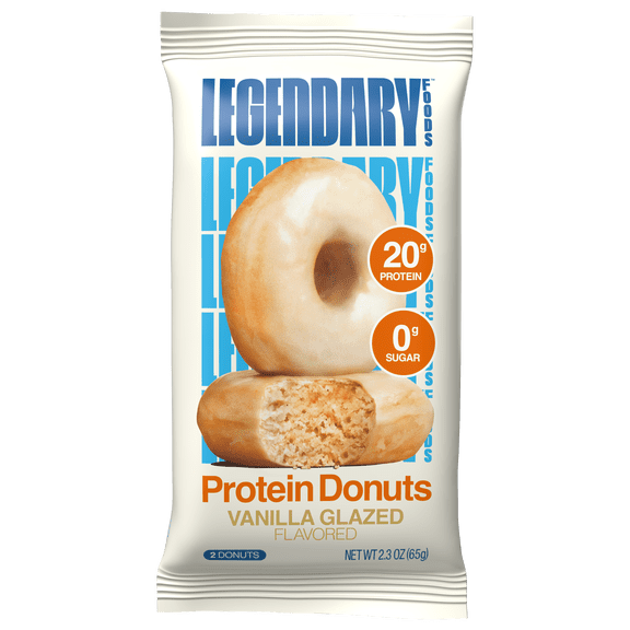Legendary Foods Protein Donuts, Vanilla Glazed, 20g Protein, 1 Pack, Keto Friendly, Gluten Free