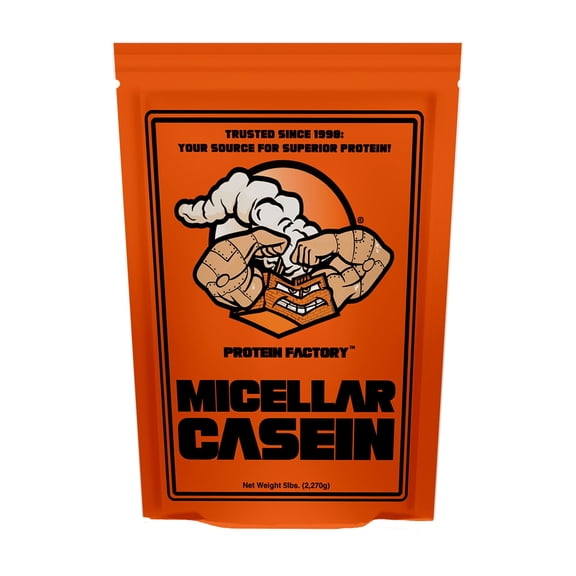 Protein Factory Micellar Casein Protein Powder, Plain Flavor , 5 lbs
