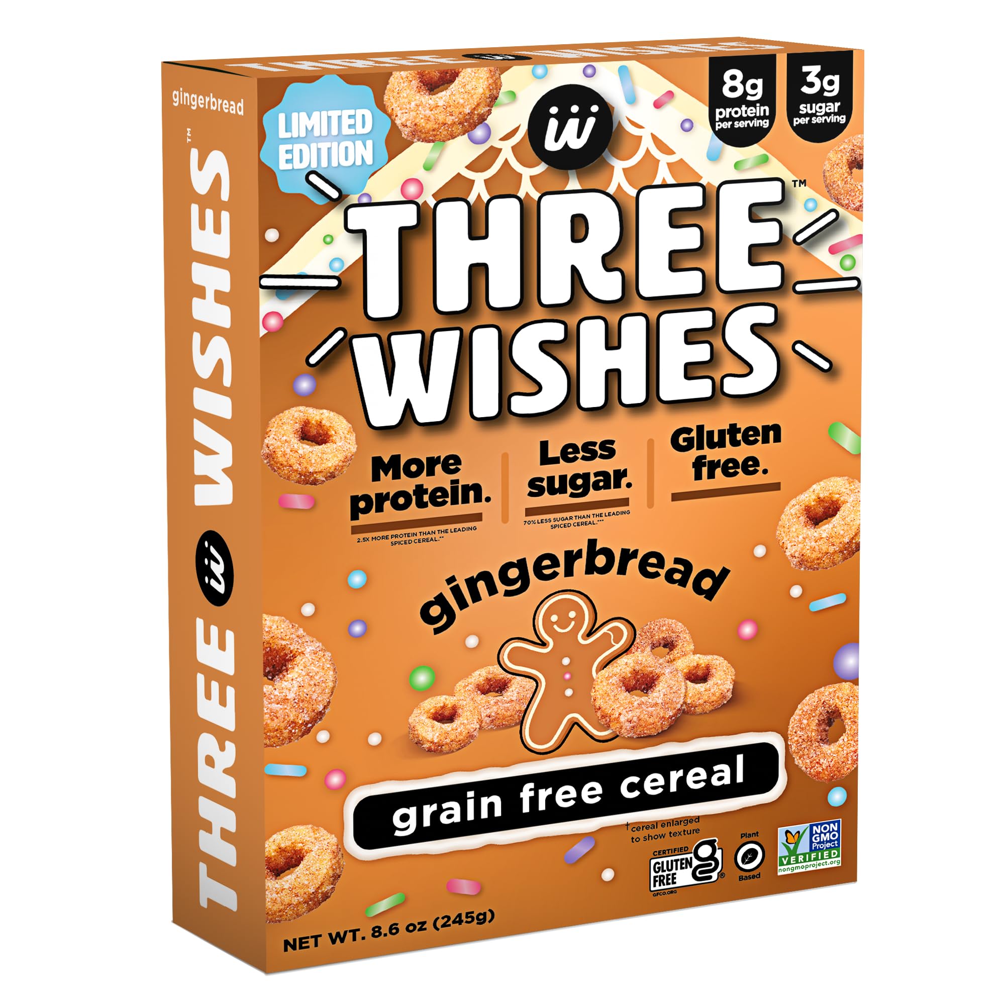 Protein and GlutenFree Breakfast Cereal by Three Wishes High Protein