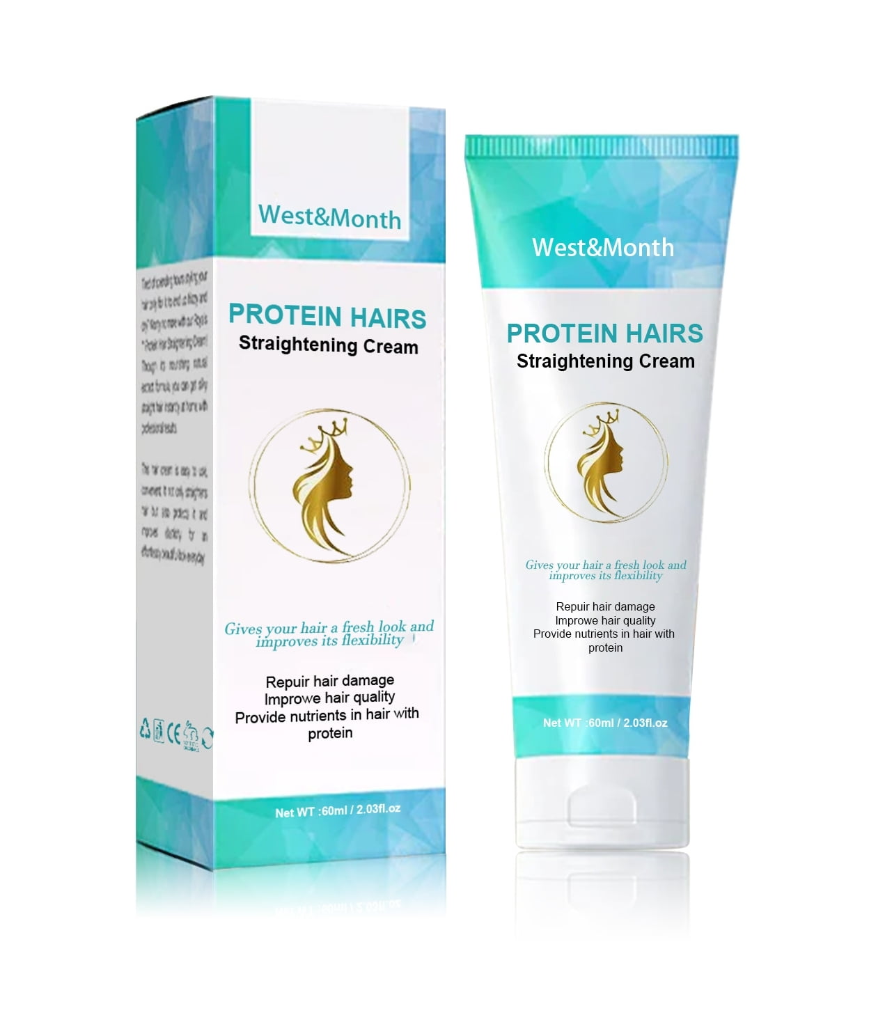 Protein Hair Straightening Cream , 2024 New Protein Correcting Hair