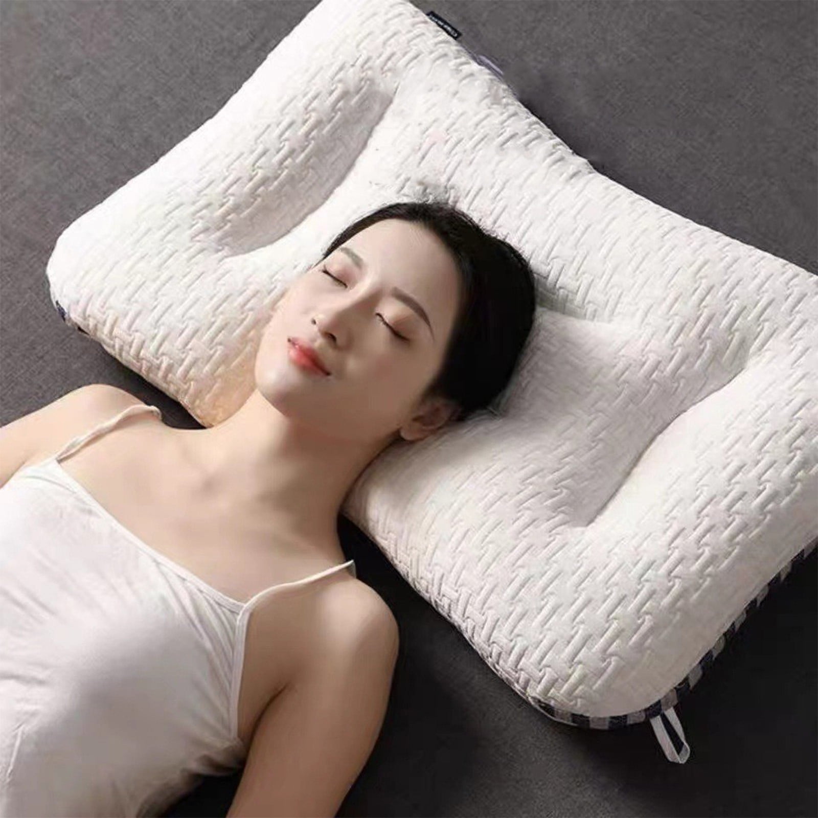 Protein Neck Pillow Suitable for Back Side and Sleepers Knitted Soy Protein Neck Pillows Soy Sleep 4d Cubic Single Made of Skin Friendly Cotton Fabric Walmart