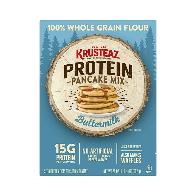 Protein Pancake Mix, Buttermilk Pancake Mix, 100 Whole Grain Flour