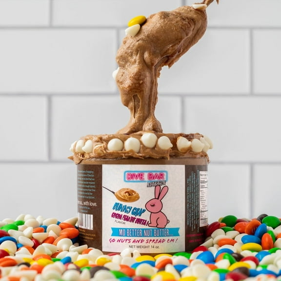 Protein Peanut Butter - Bunny Crap (White chocolate, candy shell chocolate, peanut butter) - Dive Bar Nutrition