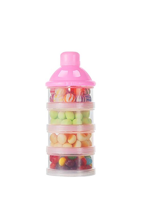 Protein Powder Container, formula Dispenser On The Go , Stackable Protein Powder Dispenser With Funnels, Portable Keychain Protein Powder Container for Fitness Travel