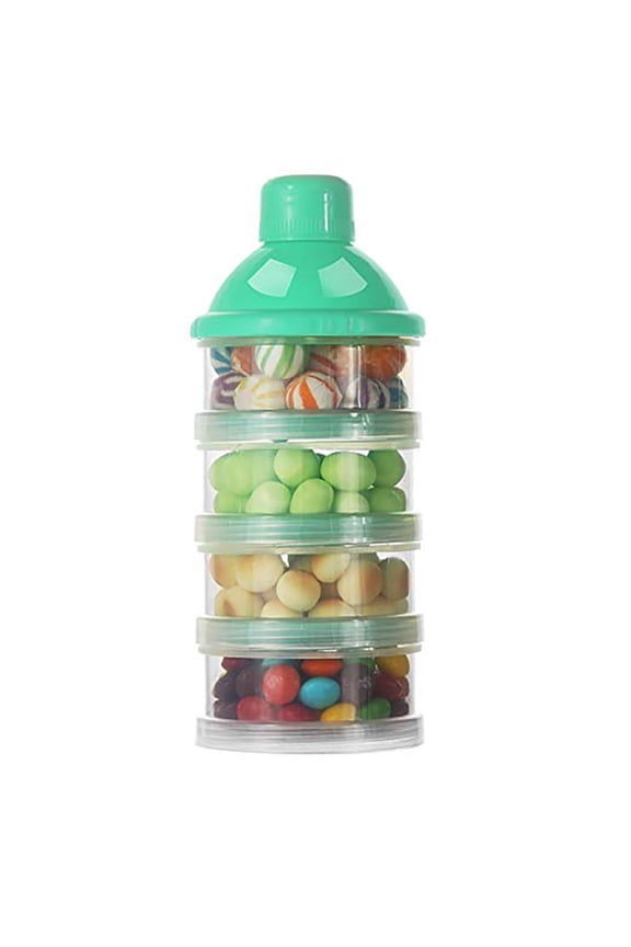 Protein Powder Container, formula Dispenser On The Go , Stackable Protein Powder Dispenser With Funnels, Portable Keychain Protein Powder Container for Fitness Travel