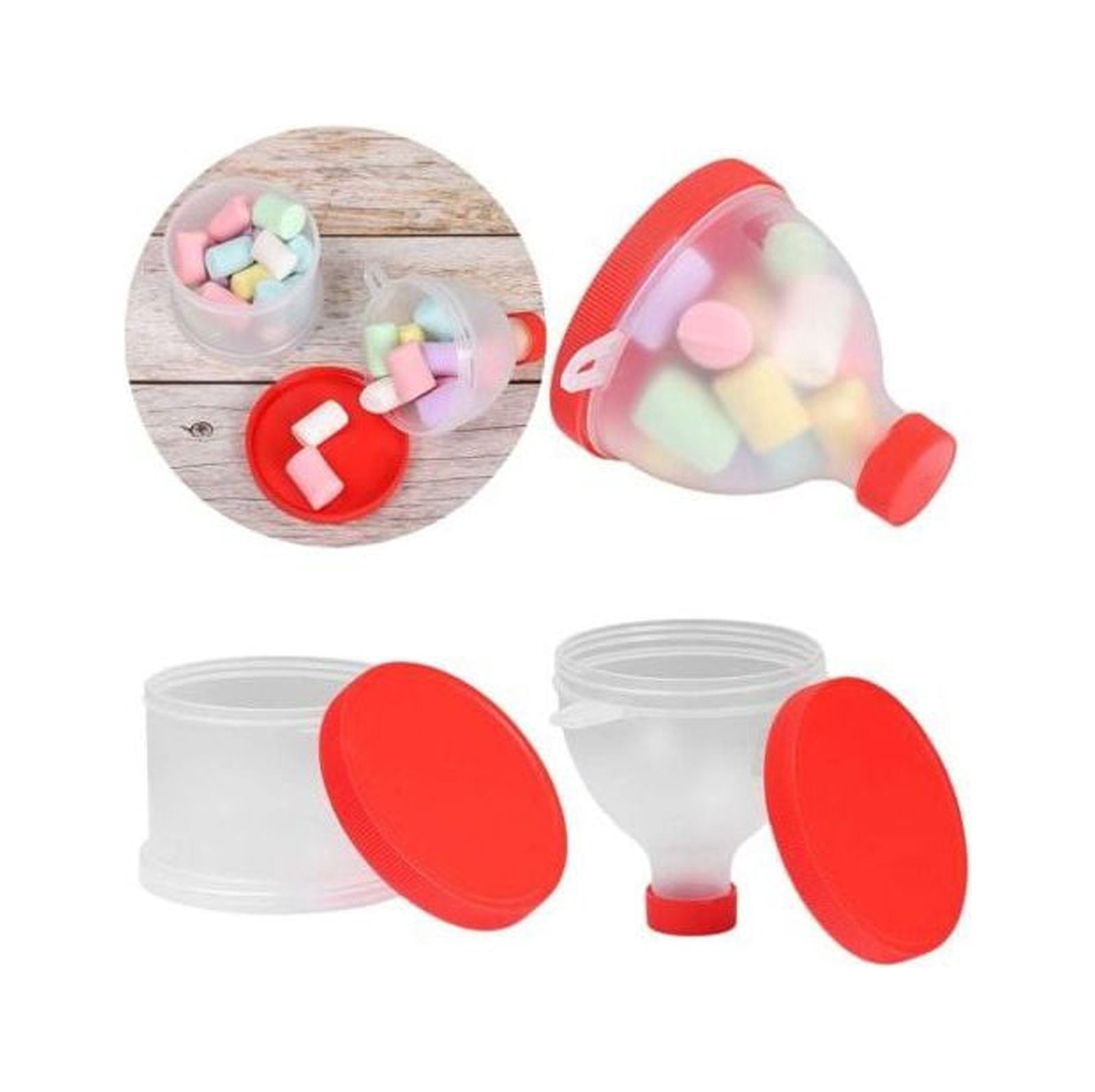 Protein Powder Funnel Water Bottle Gym Partner Box Protein Shaker