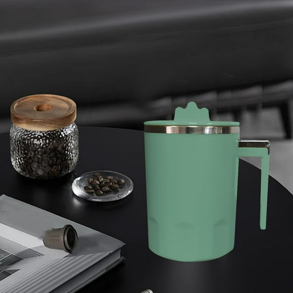 Protein Powder Mixing Cup, Portable Magnetized Water Cup, Stainless Steel, Temperature Monitoring, Sealed Leak-Proof, with Graduated Line, for Drinks Mixing