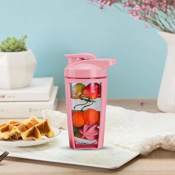 Protein Powder Shaker Bottle 500ml Water Capacity Scale Mixer Cup Fitness Sports Water Bottle Handheld Design