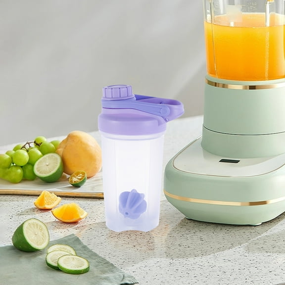 Protein Powder Shaker Bottle, Usavan 500ml Portable Mixing Cup Scale, BPA-Free Leakproof Handheld Fitness Sports Water Bottle for Gym Workout