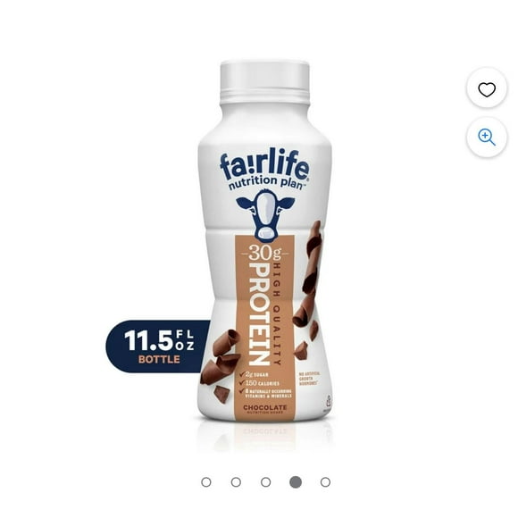 Protein Shake Drink 30g. Pack of 6. 11.5 FL oz. Fairlife. Chocolate.