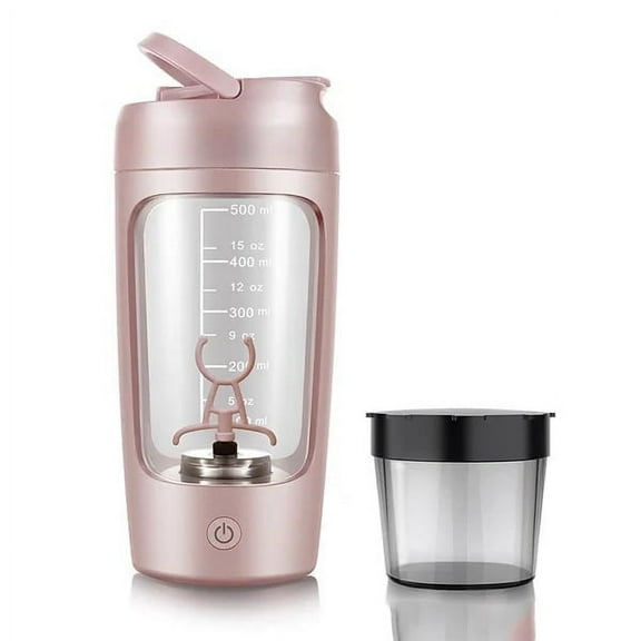 Protein Shaker Bottle 1200mAh, Protein Mixer for Perfect Creamy Shake, Includes Supplement Pod, BPA Free Shaker Cup, USB-C Rechargeable Blender Bottle