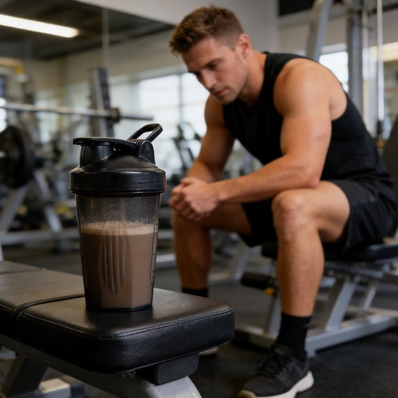 Protein Shaker Bottle 400ml with Wire Mixing Ball Leakproof Secure Lid and Easy Pour Spout for Gym Workout Travel 6.5 Inch