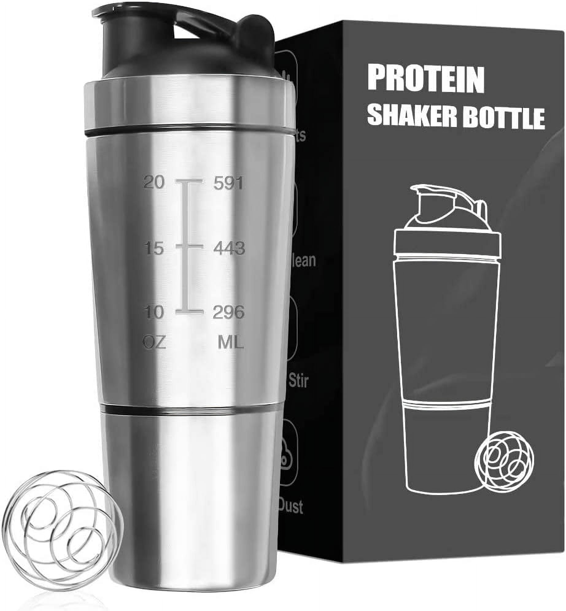 Protein Shaker Bottle 28 oz. Sport Water Milk Gym Workout Fitness Powder  Mix Cup