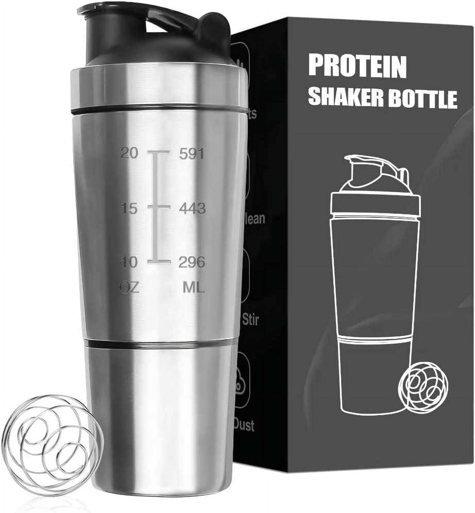 Stainless Steel Protein Shaker Bottle Metal Shaker with Blender Mixer Ball  Fitness Shaker Bottle Tumbler - China Stainless Steel Bottle and Insulated Mixer  Shaker Bottle price