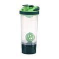 thumbnail image 1 of Protein Shaker Bottle 700ml Double-Layer Sports Water Bottle with Plastic Scale and Storage Tank for Gym and Workout, 1 of 6