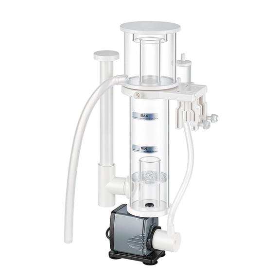 Protein Skimmer Hang-on for 20-30 Gallon Saltwater Aquarium with DC Pinwheel Pump and Adjustable Flow Control for Reef Tank