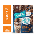 thumbnail image 1 of FlavCity Single Serve Whey Protein Powder - Chocolate - 25g Protein All-in-One Smoothie - 1.75oz, 1 of 7