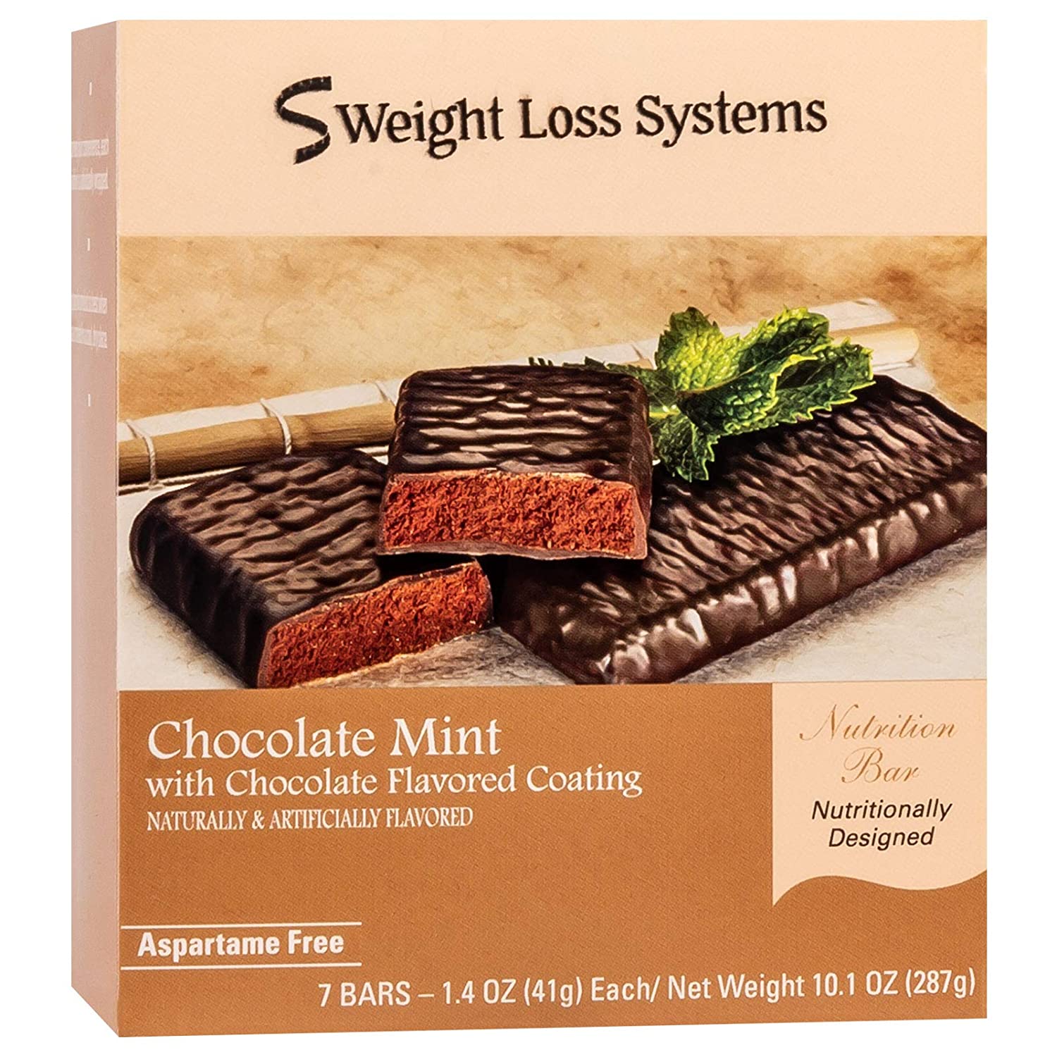 Protein Snack Bars Chocolate Mint with Chocolate Flavored Coating High