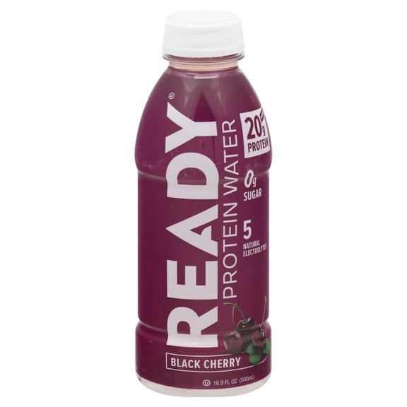 Ready Water Protein Black Cherry - 12 x 16.9 fl oz - Enhanced Hydration