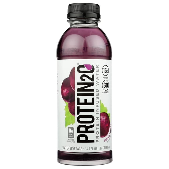 Protein2O Grape Harvest Beverage 16.9 Fz - Pack Of 12