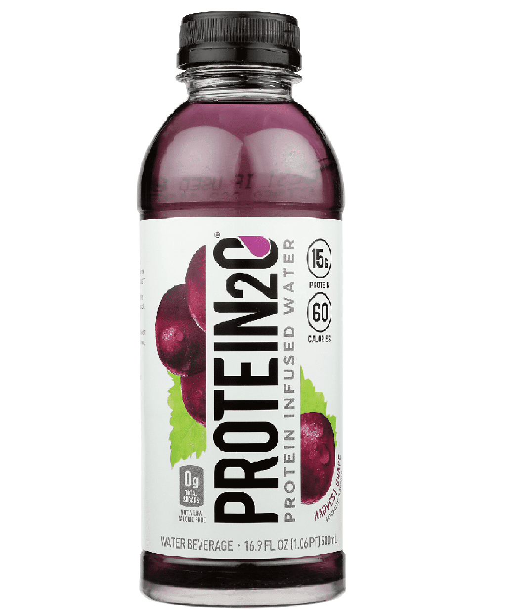 Protein2o Low Calorie Whey Protein Drink, Harvest Grape, 16.9 Fl Oz (Case of 12)