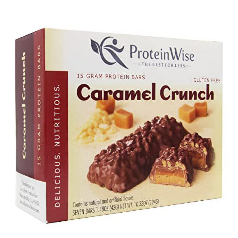 ProteinWise Caramel Crunch Protein Bars, Bariatric, Gluten Free Snacks